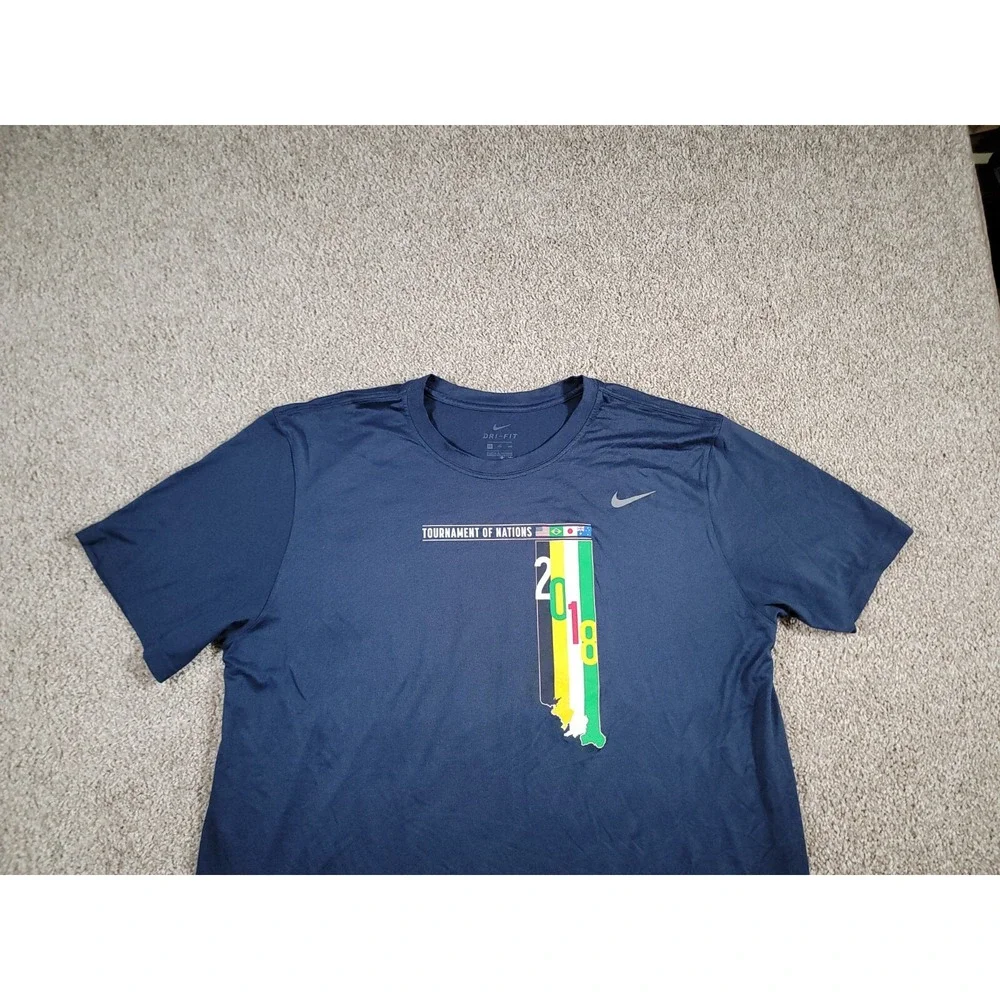 Nike Soccer Shirt Size XXL Tournament of Nations 2018 DRI FIT Short Sleeve USA